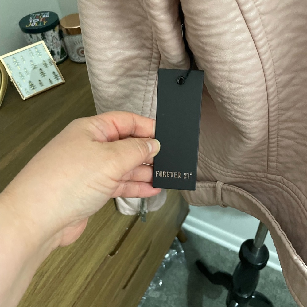 Sext soft Pink vegan leather jacket - Picture 4 of 6